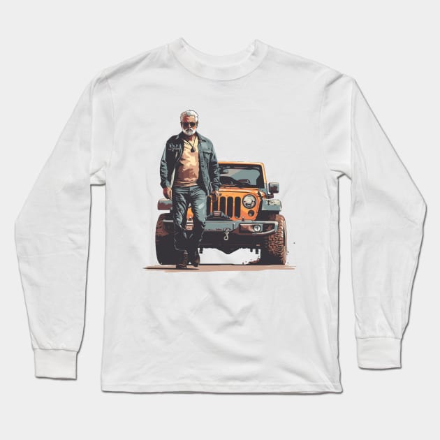 Jeep like a champ! Long Sleeve T-Shirt by mksjr